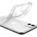 NIKCORP Ovitek za iPhone 11 Pro Max, prozoren silikonski TPU etui, ojačani koti, tanek in trpežen zaščitni ovitek proti udarcem, (5000139235) | Shoptok.si