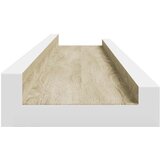  Zidne police 2 kom bijele i boja hrasta sonome 60 x 9 x 3 cm | shoptok.hr