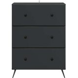  Predalna omara Črna 66 x 34,5 x 90 cm Inženirski les, (5000232387) | Shoptok.si