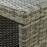  Barski stol sa stalkom za pohranu sivi 120x60x110 cm poliratan | Eponuda.com