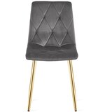 Libra stolica - tamnosivi baršun / zlatne noge x 2 | shoptok.hr