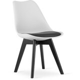 Brandless Stol MARK bela črna / noge črne x 3, (22030454) | Shoptok.si