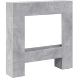 vidaXL Okvir za kamin boja betona 81x18x82 cm od konstruiranog drva | shoptok.hr