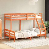  Krevet na kat 80x200/120x200 cm masivna borovina voštano smeđi | shoptok.hr