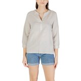 Street One Topi & Bluze sol_splitneck blouse 345391 Bež | Shoptok.si