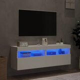  Zidni TV ormarići s LED svjetlima 2 kom bijeli 60x30x40 cm | shoptok.hr