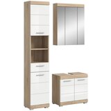 MID.YOU Kopalnica Lambada, Barva Hrasta, Bela, 3-Delna | Shoptok.si