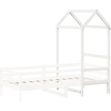 Krov za dječji krevet bijeli 118x70x176,5 cm masivna borovina | Eponuda.com