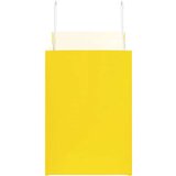  Papirnate vrečke 50 kosov z ročaji rumena 32x17x25 cm, (5000160985) | Shoptok.si