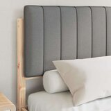  Krevetni okvir s tapiciranim uzglavljem Svijetlo siva Svjetlosiva 195.5 x 145.5 x 84.5 cm | shoptok.hr