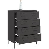  Komoda crna 68 x 39 x 89 cm čelična | shoptok.hr