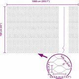  Heksagonalna ograda 1,6 x 10 m Pocinčani čelik Srebrna | shoptok.hr