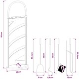  Set alata za kamin od 5 dijelova 23x15x66 cm čelik | shoptok.hr