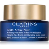Clarins Multi-Active Night nočna revitalizacijska krema za drobne linije za normalno do mešano kožo 50 ml | Shoptok.si