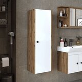 Hanah home 2862 kupatilski ormarić 35 × 110 × 30 cm, atlantski bor / bela Cene