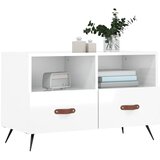 TV ormarić sjajni bijeli 80 x 36 x 50 cm od konstruiranog drva | Eponuda.ba