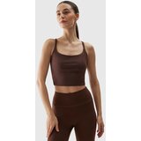4f Women's Recycled Yoga Crop Top - Brown | shoptok.hr