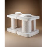 Wigiwama Kremno bela otroška sedežna garnitura iz tkanine bouclé 132 cm Settee – | Shoptok.si