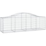  Lučne gabionske košare 25 kom 200x50x60/80 cm pocinčano željezo | shoptok.hr