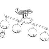 Eglo Bimeda spot/4, led, gu10, 4x3w, 4x240lm, bela/hrom | Eponuda.com