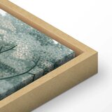  Slika - View of the Park and Lake Retro Vintage Landscape in Greens 90x60 U prirodnom drvenom okviru | shoptok.hr
