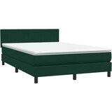 Box Spring krevet s madracem i LED tamno zeleni 160x220 cm baršun | shoptok.hr