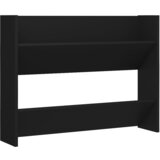 Furnova Stenska omara za čevlje črna 80x18x60 cm inženirski les, (21954525) | Shoptok.si