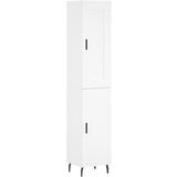 Maison Chic Visoka omara - Komoda - Predalnik bela 34,5x34x180 cm inženirski les, (21720998) | Shoptok.si