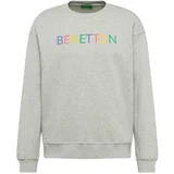 United Colors Of Benetton Sweater majica plava / žuta / siva melange / roza