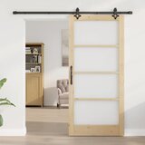  Klizna vrata ORKDAL 93 x 202 cm Masivna borovina i staklo | shoptok.hr