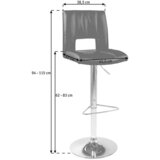 CARRYHOME BARSKI STOL, temno siva | Shoptok.si