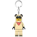 Minifigure privezak za ključeve sa svetlom: Tip u kostimu mopsa ( LGL-KE213H )