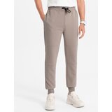 Ombre Men's ottoman fabric sweatpants - ash Cene