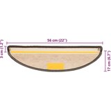 vidaXL Samoljepljivi otirači za stepenice 30 kom 56x17x3 cm smeđi/bež | shoptok.hr