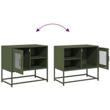 vidaXL TV omarica olivno zelena 68x39x60,5 cm jeklo | Shoptok.si