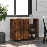  Komoda boja dimljenog hrasta 100 x 33 x 75 cm konstruirano drvo | shoptok.hr