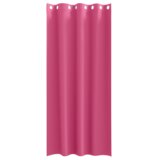 vidaXL Zavese z zavesami 2 pcs Svetlo roza 245 x 140 cm Poliester | Shoptok.si