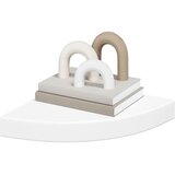  Plutajuće kutne police 2 kom bijele 25 x 25 x 3,8 cm MDF | shoptok.hr