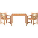  3-dijelni vrtni blagovaonski set od masivne tikovine Smeđa Dužina stola 110 cm | shoptok.hr