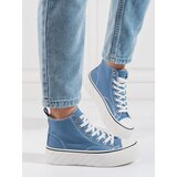 SHELOVET women's high sneakers blue | shoptok.hr