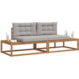  Set vanjskih sofa s jastukom 2 Komad Prirodna i svijetlo siva | shoptok.hr
