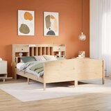 vidaXL Knjižna postelja brez vzmetnice 180x200 cm trdna borovina | Shoptok.si