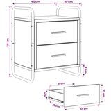  Viseći Noćni Ormar Crni hrast 40 x 30 x 50 cm Konstruirano drvo - Crni hrast 1 | shoptok.hr