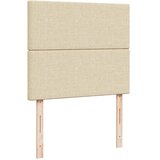  Otomanski okvir kreveta s madraca krem 120x190 cm od tkanine | shoptok.hr
