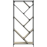  Regal za knjige boja hrasta 79 x 30 x 180 cm od drva i metala | shoptok.hr