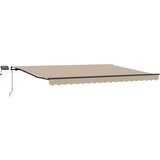  Skrovita tenda Bež 400 ×350 cm tkanina | Eponuda.ba