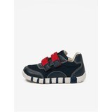 Geox Dark blue boys' sneakers with leather details - Boys | shoptok.hr