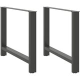  Noge za blagovaonski stol antracit boje 2 kom 90 x (72-73) cm čelik | shoptok.hr