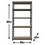  Metalna Montažna Polica 180x90x40cm-8mm 875kg | Eponuda.com