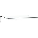  Skrovita tenda Bijelo 600 × 300 cm Tkanina i Aluminij | shoptok.hr